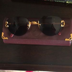 Beautiful Cartier classy sunglasses , 24k gold
